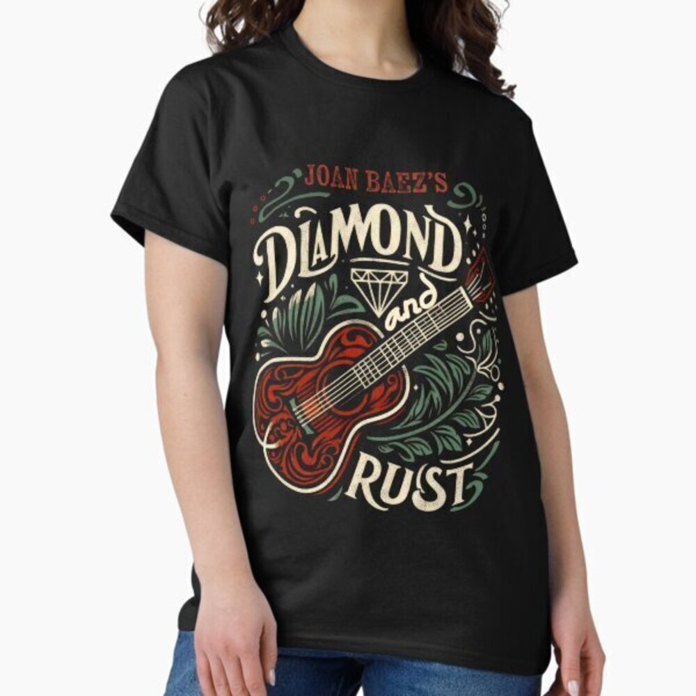 Joan Baez T-Shirts Joan Baez T-Shirts Black